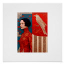 Buscar vestido rojo posters Mujer