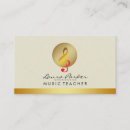 Buscar notas musicales tarjetas de visita Oro