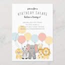 Buscar africano del safari invitaciones de cumpleaños León