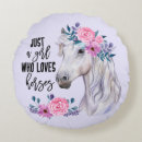 Buscar chica del caballo cojines Floral