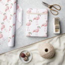 Buscar flamingo papel de regalo Verde