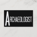 Buscar arqueología tarjetas de visita Profesional