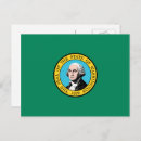 Buscar bandera del estado de washington postales Washingtonio