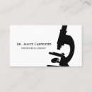 Buscar microscopio tarjetas de visita Microbiólogo