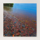 Buscar el lago superior Rocas