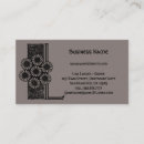 Buscar letra l tarjetas de visita Flores