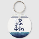 Buscar ancla llaveros Azul marino y blanco