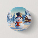 Buscar snowman chapas Muñeco de nieve sonriente