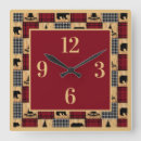 Buscar osos relojes de pared Rústico