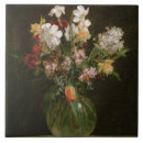 Buscar flores lila azulejos Blanco