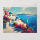 Buscar paisaje costero postales Santorini