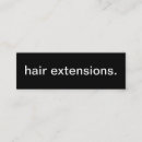 Buscar extensiones del pelo tarjetas de visita General y unisex