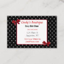 Buscar polka dot tarjetas de visita Rojo