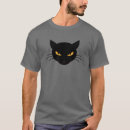 Buscar gato negro malvado camisetas Divertido