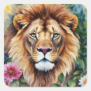 Buscar gatos salvajes pegatinas Acuarela