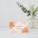 Buscar naranja floral tarjetas de visita Para ella