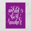 Buscar el mejor profesor del mundo postales Escuela