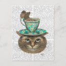 Buscar gato cheshire postales Flores
