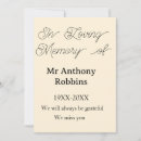 Buscar funerales invitaciones Minimalista