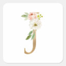 Buscar letra j pegatinas Floral
