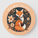 Buscar zorro relojes de pared Para ella