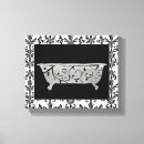 Buscar plata y negro lienzos Bañera