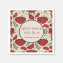 Buscar amapola roja servilletas Verano