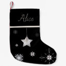 Buscar copo de nieve calcetines navideños Blanco y negro