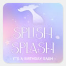 Buscar el salpicar pegatinas Cumpleaños de sirena