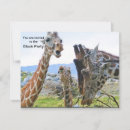 Buscar jirafas divertidas invitaciones Fiesta