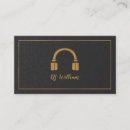 Buscar auriculares tarjetas de visita Oro