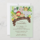 Buscar animales de la selva invitaciones Futura madre