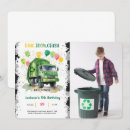 Buscar camión de basura invitaciones Cualquier niño