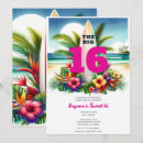 Buscar tabla hawaiana invitaciones Playa