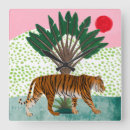 Buscar animales la selva de relojes de pared Tropical
