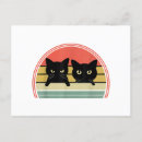 Buscar gatos negros postales Retro