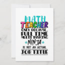 Buscar matemática tarjetas Profesor de matemáticas