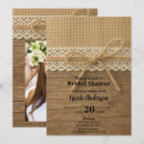 Buscar cinta de encaje rústico invitaciones Madera