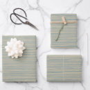 Buscar líneas azules papel de regalo Elegante