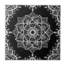 Buscar mandala blanco y negro azulejos Vintage