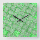 Buscar cerámica de relojes de pared Verde