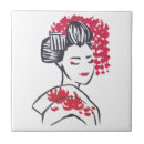 Buscar geisha japonés azulejos Mujer