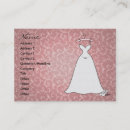 Buscar moda nupcial tarjetas de visita El casarse