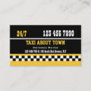 Buscar taxi negro tarjetas de visita Transporte