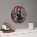 Buscar peludo relojes de pared Perro