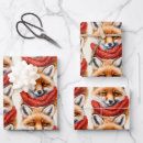 Buscar zorro lindo papel de regalo Bosque