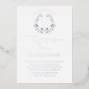 Buscar azul y plata invitaciones Elegante