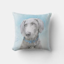 Buscar perro del weimaraner cojines Gris