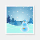 Buscar muñeco de nieve servilletas Invierno