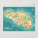 Buscar mapa de aruba postales Isla